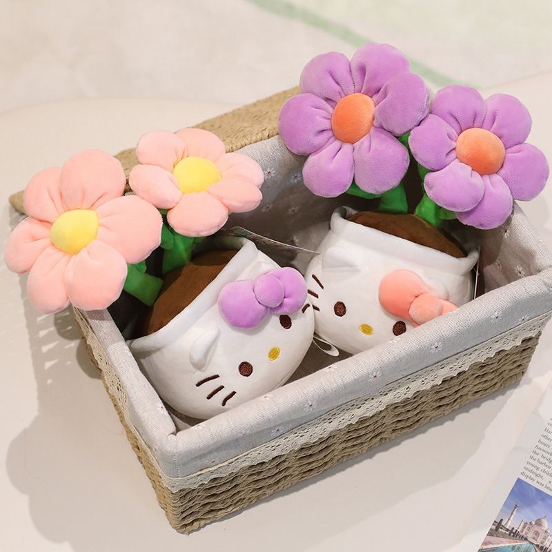 Plant Pot - 23 см, оригинальная игрушка Hello Kitty